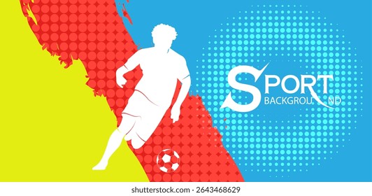 Bright yellow background for sports event background or sports promotion media, emphasizing the fun and energy of sports in particular.