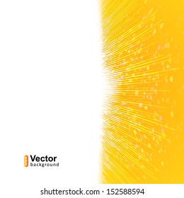 The bright yellow background with thin lines in the form of an equalizer