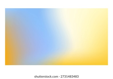 Bright Yellow Blue Gradient Background Sunny Sky Colors Vibrant Cheerful Blend