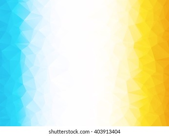 bright yellow blue low poly background
