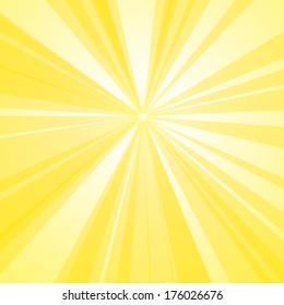 Bright Yellow Burst Vector Illustration.