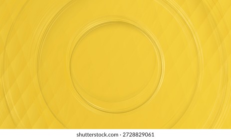 Fundo abstrato circular amarelo brilhante, perfeito para uso como um fundo em apresentações, sites, cartazes, ou projetos de arte digital. A cor arrojada e as linhas fluidas fornecem uma estética viva e profissional.