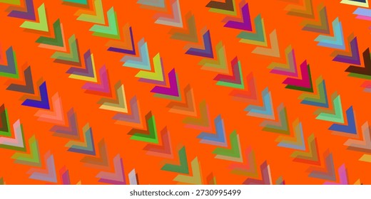 Fundo geométrico abstrato das setas mínimas diagonais amarelo brilhante. Design de tecnologia vetorial