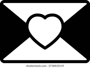 Bright yellow envelope featuring a pink heart, suitable for love, greeting cards, or romantic content.