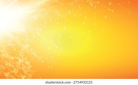 Fundo de chama amarelo brilhante. Fundo de linhas de luz suave colorido.
