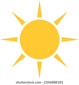 Hellgelbes flaches Sonnenelement