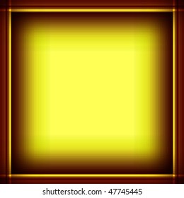 The bright yellow frame (vector EPS 10)