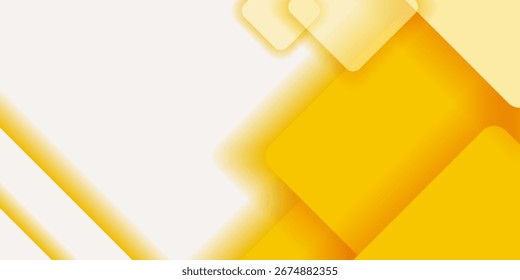 Fondo abstracto geométrico amarillo brillante con cuadrados de gradiente brillante. Perfecto para presentación de negocios, póster, volante, Anuncio, Sitio web y proyectos de marketing creativo.