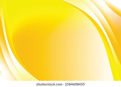 Bright yellow gradient abstract background with curve line, modern dynamic wallpaper. Suitable for templates, sales banners, business, ads, web and pages