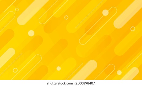 Bright yellow gradient abstract dynamic background. Modern geometric wallpapers. Fresh template banner for sales background, business, ads, events, web and pages