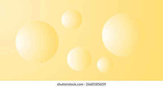 Bright yellow gradient circle background in minimalist style. Perfect for cheerful designs, marketing visuals, and creative layouts.