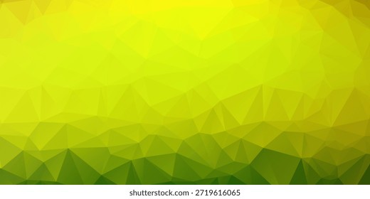 Fondo amarillo brillante y verde de bajo poliéster con patrón geométrico para el diseño moderno