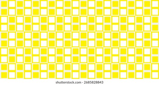 Padrão De Grade Amarelo Brilhante Com Quadrados Repetitivos Para Planos De Fundo Decorativos Modernos

