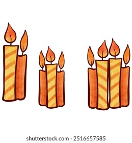 velas luminosas amarelas brilhantes velas de aniversário