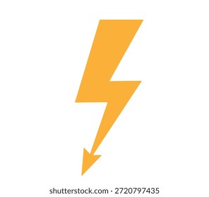 A bright yellow lightning bolt icon on a dark background