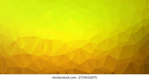Fondo De Poli Bajo Amarillo Brillante Con Gradiente Cálido Para Diseño Creativo Y Marca