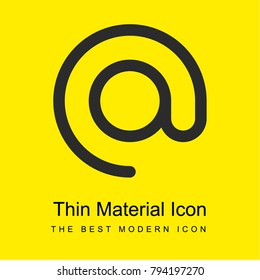 At bright yellow material minimal icon or logo design