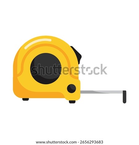 Bright yellow measuring tape with a gray measuring tape, ideal for construction or DIY projects.