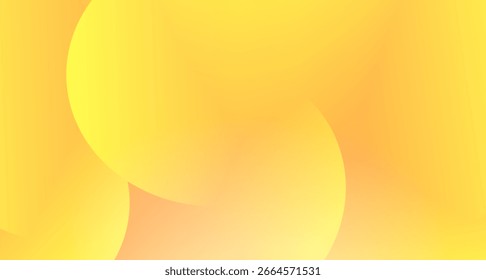 Gradiente amarillo y naranja brillante con composición geométrica circular, creando un fondo abstracto cálido y enérgico.