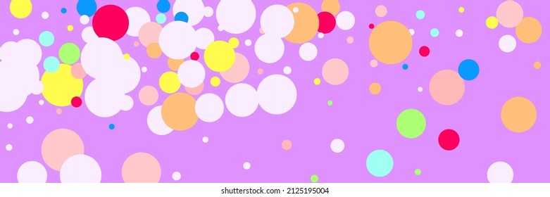 Bright Yellow Pastel Blue Green Print. Violet Bordo Rainbow Beige Children Dark Illustration. Multicolor White Circles Play Kids Indigo Composition. Vibrant Color Pink Purple Red Background.