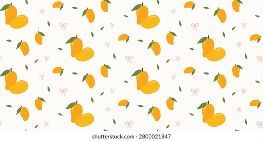 Bright yellow pears with green leaves arranged in a lively seamless pattern ideal for fabric design and home decor projects