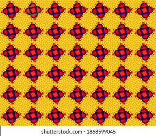 bright yellow and red background pattern