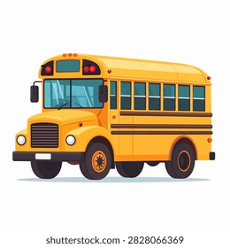Bright yellow school bus used for transporting students to and from school, featuring classic design and safety features.