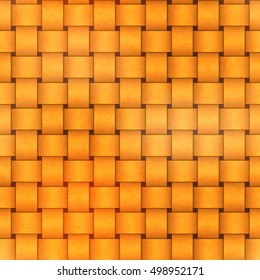 Bright yellow sennit seamless pattern