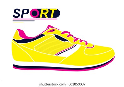 bright yellow sneakers