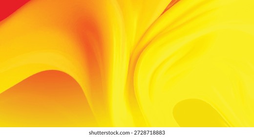 Vórtice espiral amarelo brilhante suave borrado abstrato gradiente fundo banner, textura do cabeçalho. Papel de parede widescreen. Banner web panorâmico com espaço de cópia para design