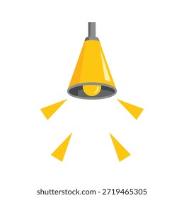 Destaque amarelo brilhante que brilha sobre fundo branco