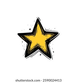 Bright and Yellow Star Icon