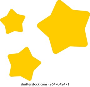 Bright yellow star seamless pattern minimal cartoon decorative cute playful background