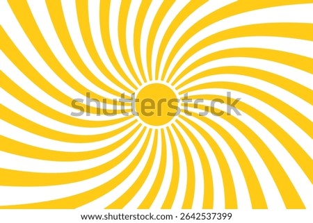 Bright yellow sun rays background vector design evokes energy and positivity