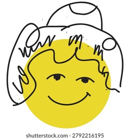 A bright yellow sun
