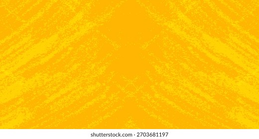 Bright yellow textured abstract background with soft grain pattern and diagonal brush design. Ideal for creative design projects, posters, or digital a