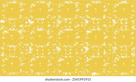 Fondo texturizado amarillo brillante. Formas geométricas abstractas blancas distribuidas aleatoriamente. Crea un efecto grunge o vintage.  Diseño Abstractas y dinámico. Efecto texturizado de alta energía. 