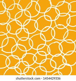 Bright yellow vector background with white rings
