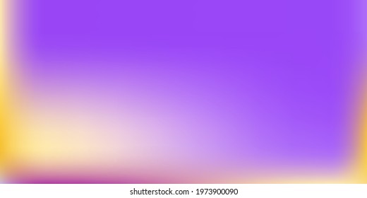 Bright Yellow Vibrant Watercolor Colorful Blurred Texture. Lavender Pink Blank Smooth Surface Backdrop. Empty Purple Soft Gradient Mesh Illustration. Pastel Modern Violet Trendy Frame Background.