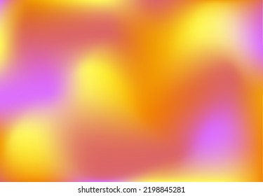 Bright yellow violet orange mauve background. Lemon apricot lilac spots gradient wallpaper. Advertisement mockup for cards presentation flyer wedding cover. Tangerine coral magenta purple banner print