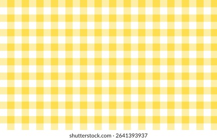 Bright yellow and white checkered gingham pattern background. A cheerful and seamless design ideal for textiles, wrapping paper, digital art, and seasonal or picnic-themed projects. - Powered by Shutterstock - Get 15% off with code: PIKWIZARD15