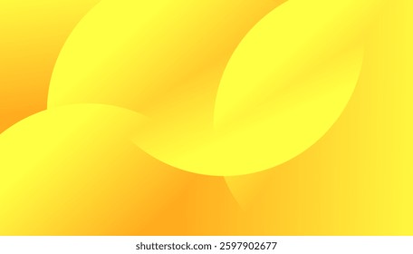 Bright yellow-orange gradient with geometric shapes, creating a bold and modern abstract design. Perfect for branding, web backgrounds, posters, and digital artwork. High-quality EPS vector.