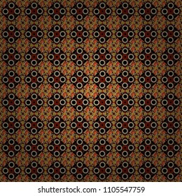 Bright Zentangle. Colorful Pattern for Wallpaper, Textile, Linen, Curtains. Vintage Abstract Ornament with Tiles and Rhombus in white, violet and black Colors. Orient seamless pattern.