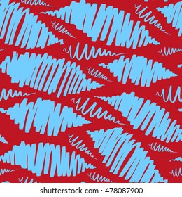 Bright zigzags, lines. Vector seamless pattern