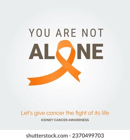 Brighten the Path Kidney Cancer Vector Background