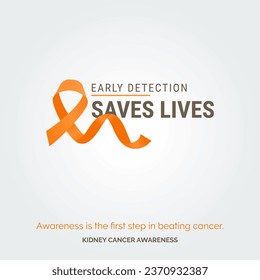 Brighten the Path Kidney Cancer Vector Background Drive