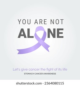 Brighten the Path. Stomach Cancer Vector Background