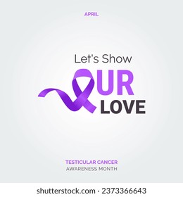 Brighten the Path. Testicular Cancer Vector Background