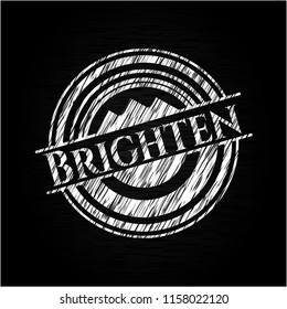 Brighten written on a blackboard
