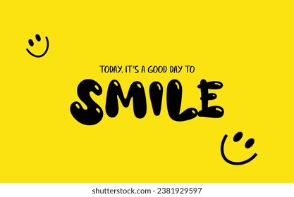 Brighten your space with joyful and uplifting smile-themed vector artwork for a positive ambiance